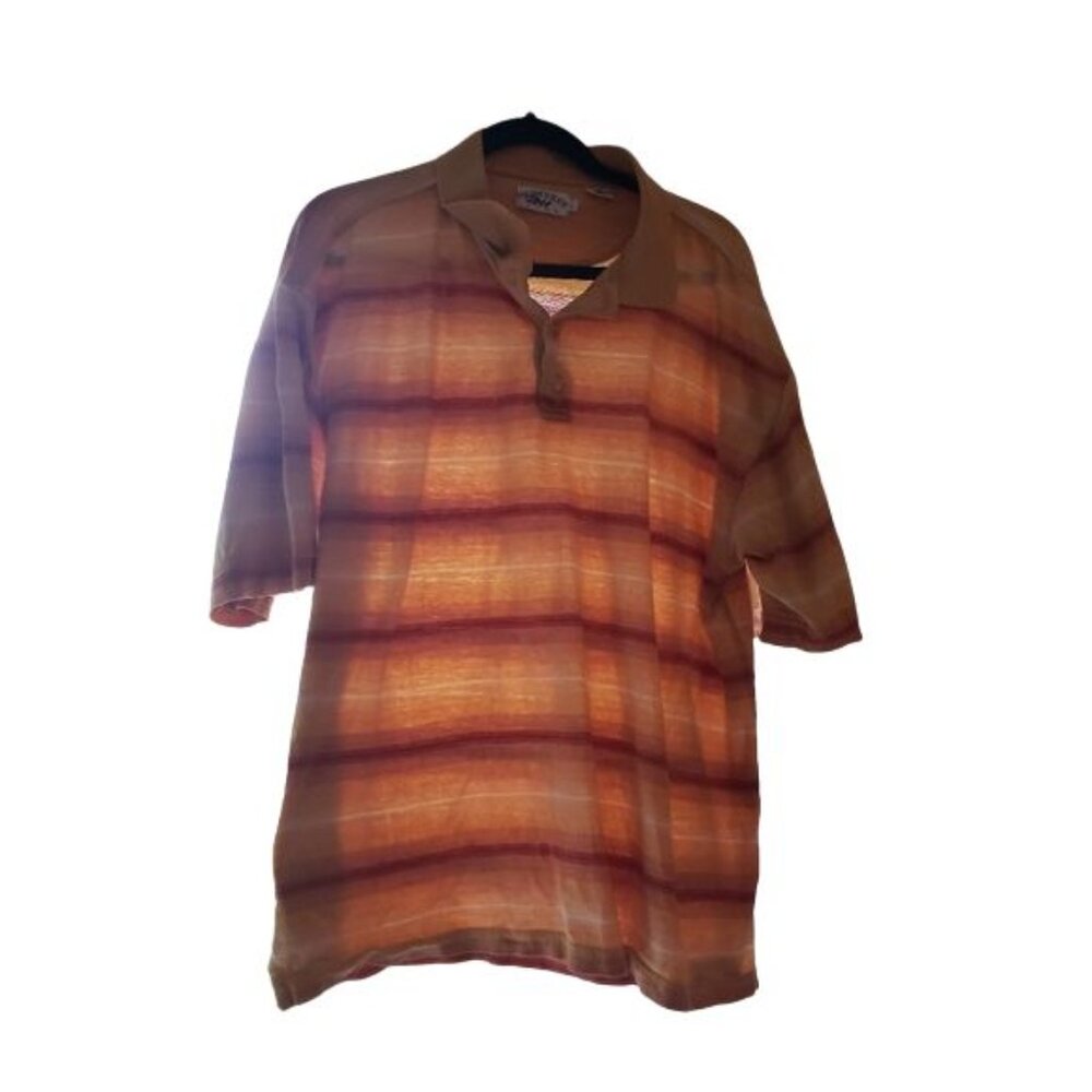 Monterey Club Striped Polo 100% Cotton